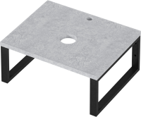 Столешница с раковиной 1MarKa Grunge Loft 60 бетон светлый