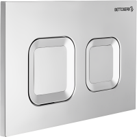 Кнопка смыва для унитаза BETTOSERB Smart 40006472 пластик, цвет матовый хром