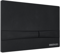 Система инсталляции для унитазов Berges Novum 040255 с кнопкой смыва, черная