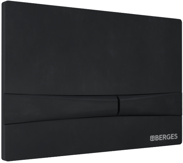 Система инсталляции для унитазов Berges Novum 040255 с кнопкой смыва, черная