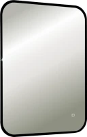 Зеркало Art&Max Siena S 55х80 черное, с LED-подсветкой, 6000К