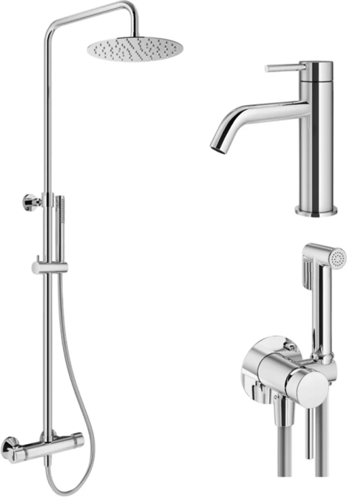 Комплект для ванной Plumberia Selection Ixo KITZXO6302CR53 хром