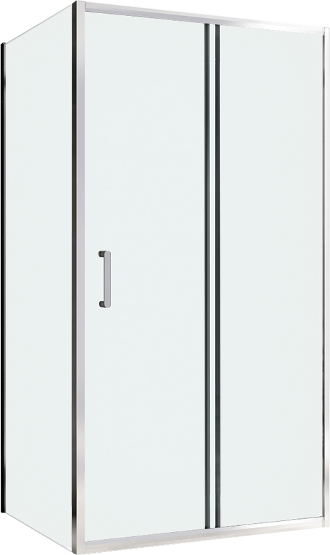 Душевой уголок Abber Schwarzer Diamant AG301505-S805 150x80, профиль хром, стекло прозрачное