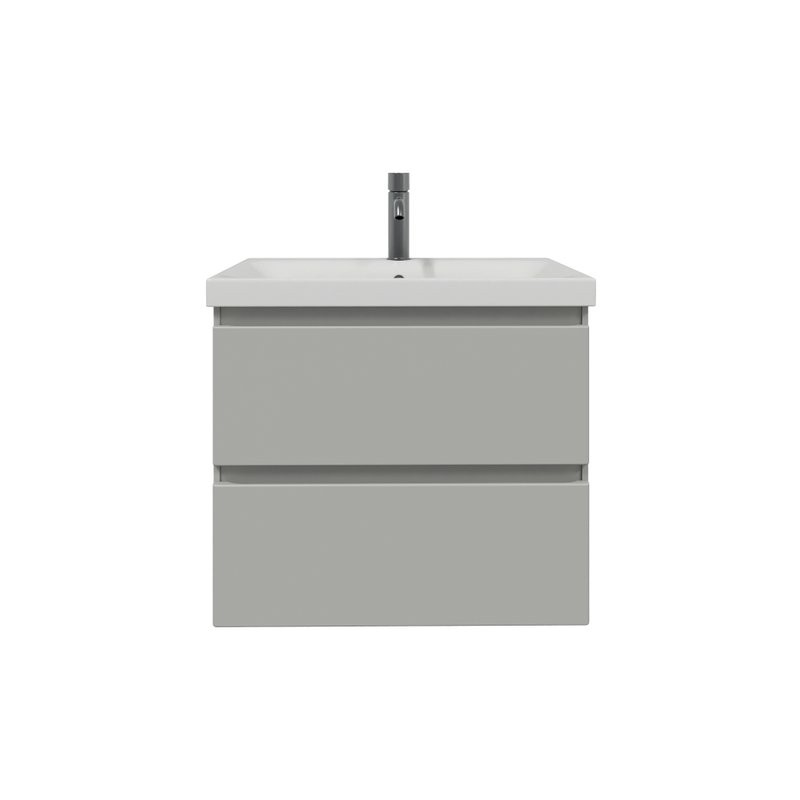 Тумба с раковиной SanStar Riana 60 подвесная, grey, раковина Moduo 60