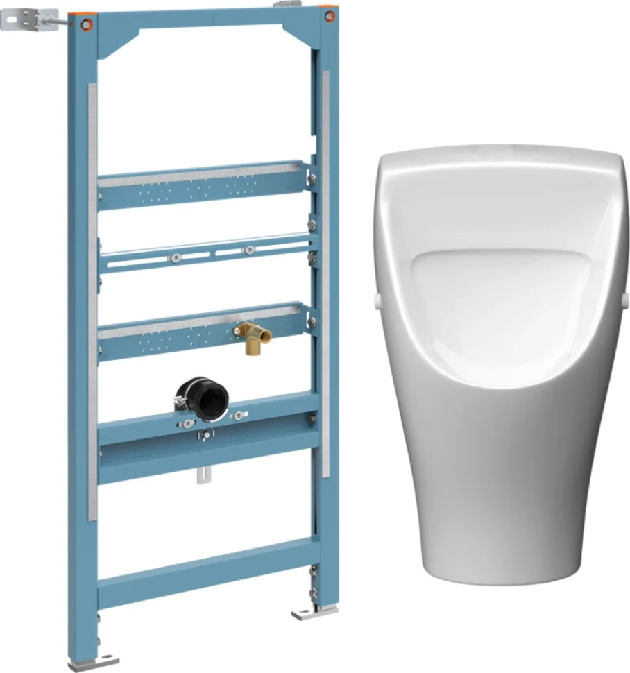 Комплект Инсталляция VitrA Frame 880-3800 + Писсуар Керамин Лаго CDB00029349 с сифоном
