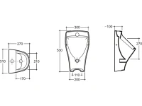 Комплект Инсталляция VitrA Frame 880-3800 + Писсуар Керамин Лаго CDB00029349 с сифоном Комплект Инсталляция VitrA Frame 880-3800 + Писсуар Керамин Лаго CDB00029349 с сифоном