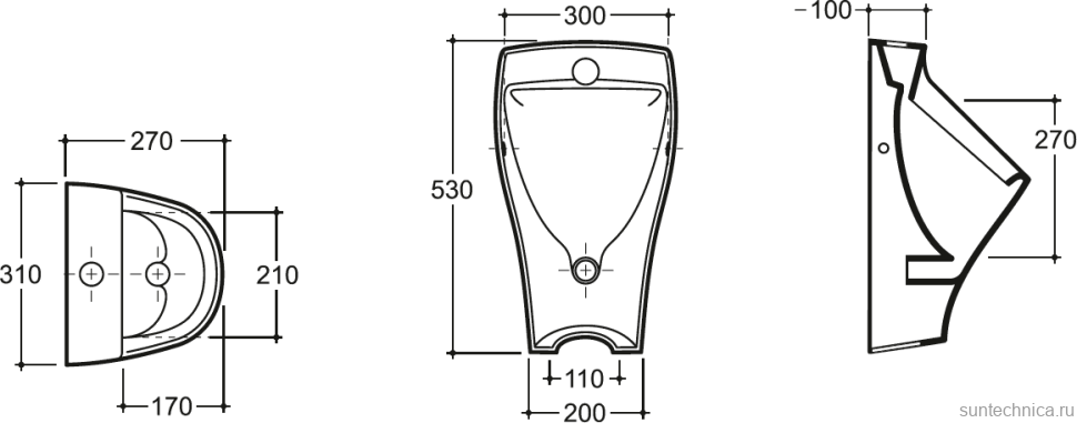 Комплект Инсталляция VitrA Frame 880-3800 + Писсуар Керамин Лаго CDB00029349 с сифоном