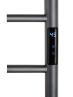 Полотенцесушитель электрический Bemeta 704155085 35x55 см, подключение справа, графит, лесенка