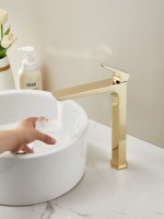 Смеситель для раковины Haiba HB11726-5 золото Смеситель для раковины Haiba HB11726-5 золото