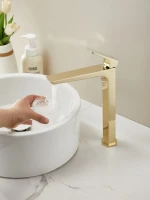 Смеситель для раковины Haiba HB11726-5 золото Смеситель для раковины Haiba HB11726-5 золото
