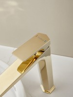 Смеситель для раковины Haiba HB11726-5 золото Смеситель для раковины Haiba HB11726-5 золото