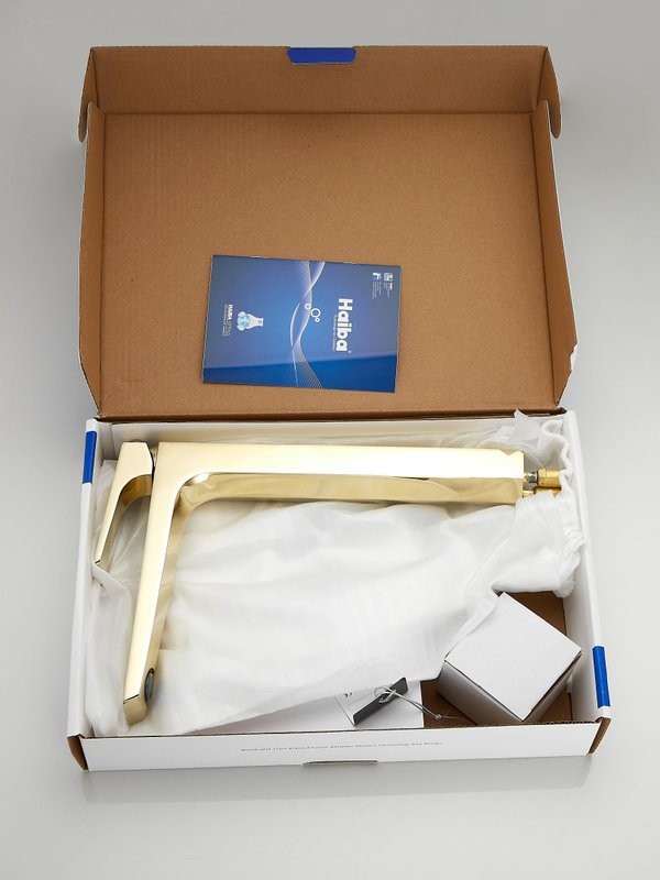 Смеситель для раковины Haiba HB11726-5 золото