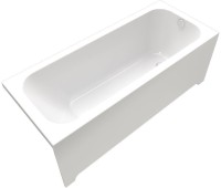 Акриловая ванна Triton Ника 180x80 см, пристенная, белая, с каркасом