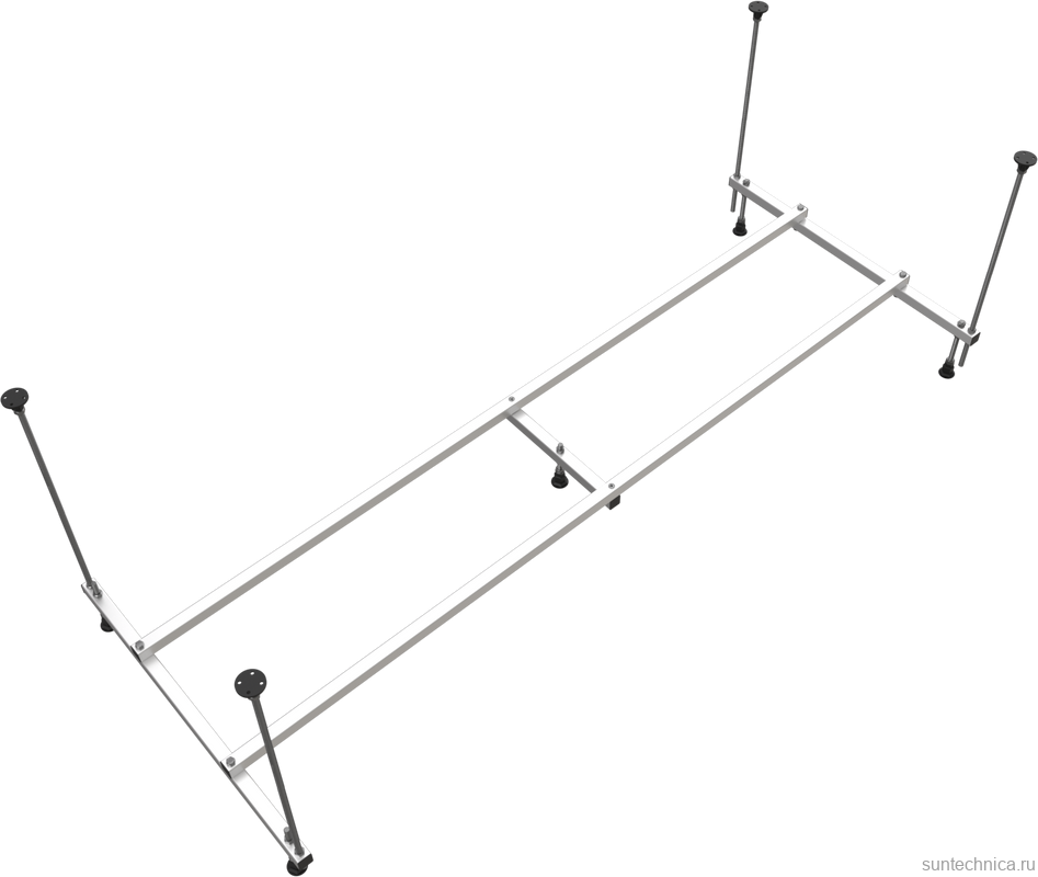 Акриловая ванна Triton Ника 180x80 см, пристенная, белая, с каркасом