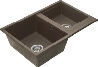 Мойка кухонная AQUATON Делия 78 DBL кофе