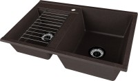 Мойка кухонная AQUATON Делия 78 DBL кофе