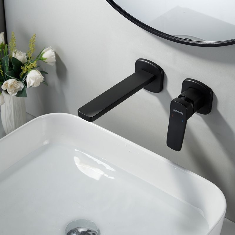 Смеситель для раковины/умывальника встраиваемый Shevanik S9941H, черный