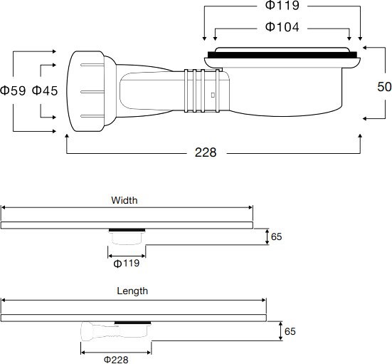 Поддон для душа Vincea VST-4SR9013W 130x90 белый матовый, с сифоном