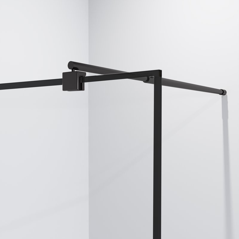 Душевая перегородка Niagara Eco NG-552-90 BLACK 90х190, профиль черный, стекло прозрачное