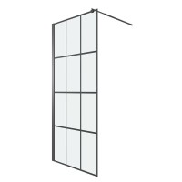 Душевая перегородка Niagara Eco NG-552-90 BLACK 90х190, профиль черный, стекло прозрачное