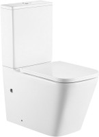 Унитаз-компакт напольный Abber Rechteck AC1210T безободковый, с микролифтом, белый