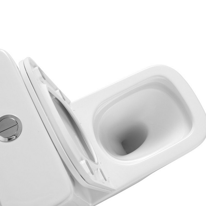 Унитаз-компакт напольный Abber Rechteck AC1210T безободковый, с микролифтом, белый