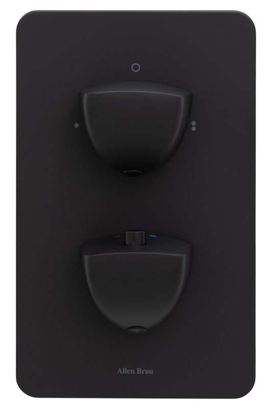 Термостатический смеситель встраиваемый Allen Brau Infinity 5.21216-31 С ВНУТРЕННЕЙ ЧАСТЬЮ, матовый черный