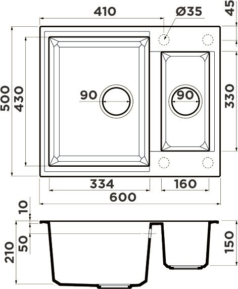 Мойка кухонная Omoikiri Sakaime 60-2-GR leningrad grey