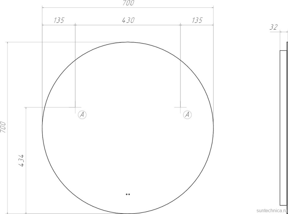 Мебель для ванной комнаты Vigo Otti 70