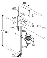 Смеситель для раковины Kludi Bozz 382940576 хром Смеситель для раковины Kludi Bozz 382940576 хром