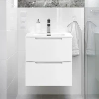 Тумба с раковиной BelBagno Etna 50 подвесная, bianco opaco