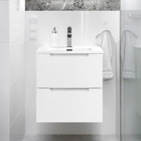 Тумба с раковиной BelBagno Etna 50 подвесная, bianco opaco