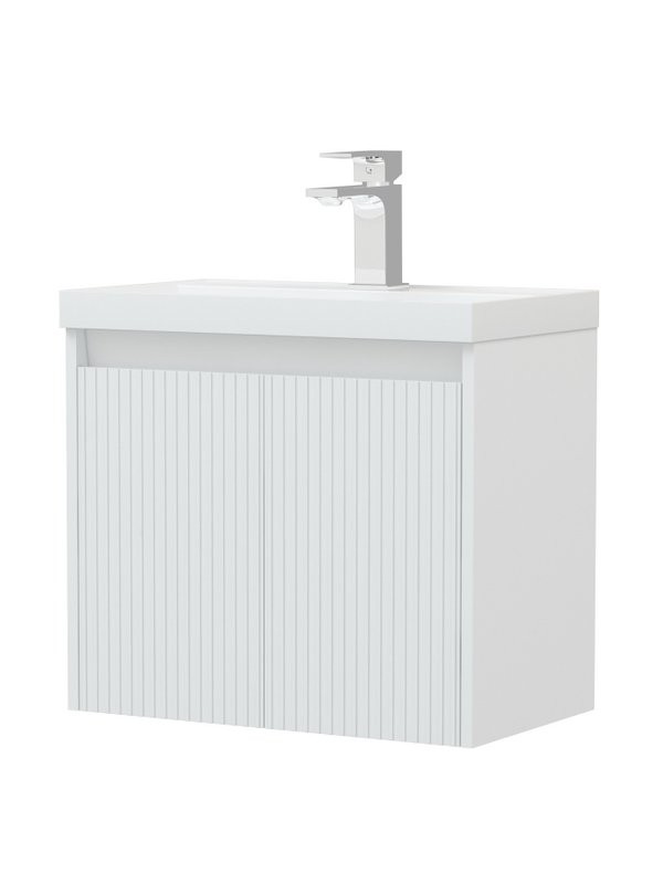 Тумба с раковиной Corozo Блисс 60 подвесная, белая