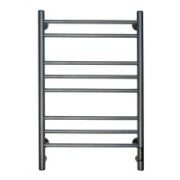 Полотенцесушитель электрический Comfysan Vita EC-8 80x55 см, подключение справа, слева, скрытое подключение справа, оружейная сталь, лесенка, из стали