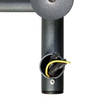 Полотенцесушитель электрический Comfysan Vita EC-8 80x55 см, подключение справа, слева, скрытое подключение справа, оружейная сталь, лесенка, из стали