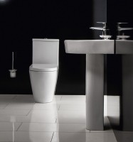 Унитаз-компакт напольный BelBagno Marino BB105CPR безободковый, крышка BB105SC с микролифтом, бачок BB105T