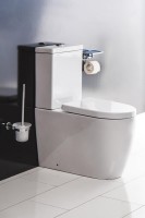 Унитаз-компакт напольный BelBagno Marino BB105CPR безободковый, крышка BB105SC с микролифтом, бачок BB105T