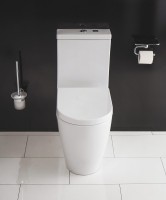 Унитаз-компакт напольный BelBagno Marino BB105CPR безободковый, крышка BB105SC с микролифтом, бачок BB105T