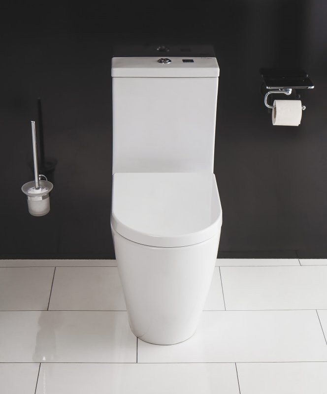 Унитаз-компакт напольный BelBagno Marino BB105CPR безободковый, крышка BB105SC с микролифтом, бачок BB105T