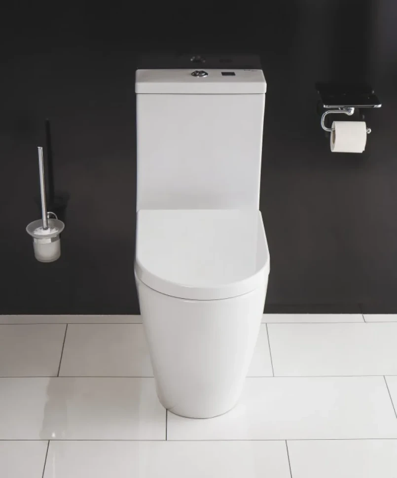 Унитаз-компакт напольный BelBagno Marino BB105CPR безободковый, крышка BB105SC с микролифтом, бачок BB105T