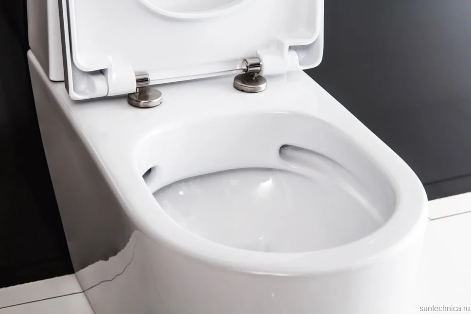 Унитаз-компакт напольный BelBagno Marino BB105CPR безободковый, крышка BB105SC с микролифтом, бачок BB105T