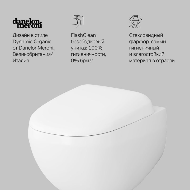 Унитаз подвесной AM.PM Sensation FlashClean C301700WH