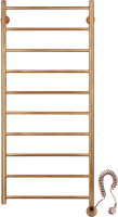 Полотенцесушитель электрический Secado Триада 1 плюс 125x55 см, подключение справа, бронза, лесенка, латунь