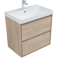 Мебель для ванной комнаты Aquanet Милан 70 подвесная, дуб светлый