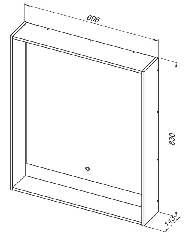 Мебель для ванной комнаты Aquanet Милан 70 подвесная, дуб светлый