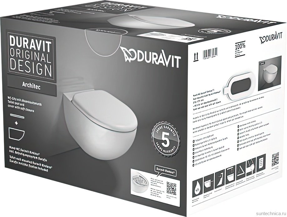 Унитаз подвесной Duravit Architec 45720900A1