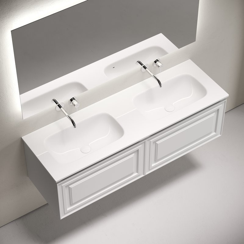 Тумба с раковиной Sancos Very 140 подвесная, bianco, раковина CN7022wx