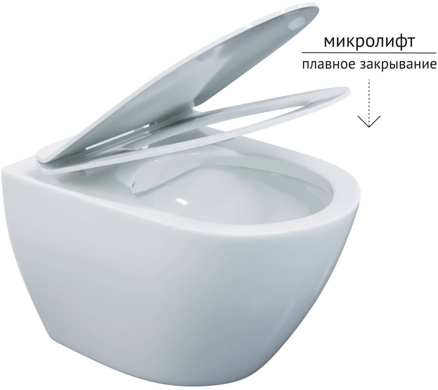 Унитаз подвесной Berges Puma Rimless 082131 с микролифтом