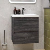 Тумба с раковиной Art&Max Family-M 40 подвесная, iron stone