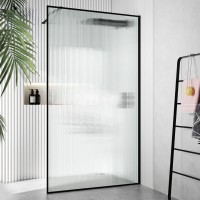 Душевая перегородка Ceruttispa Strip T120 90 см, профиль черный